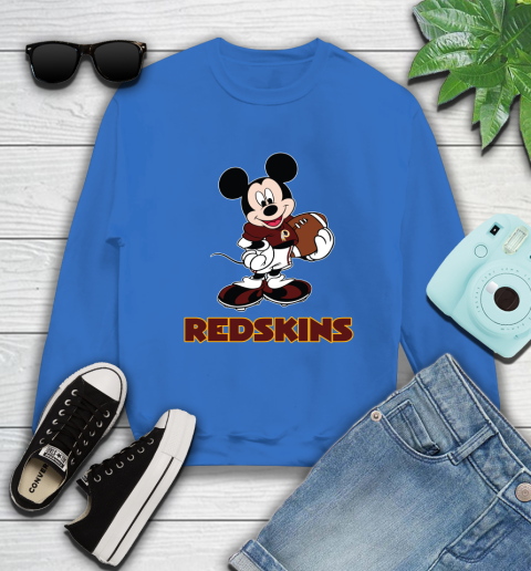 NFL Football Washington Redskins Cheerful Mickey Mouse Shirt Sweatshirt 9