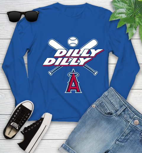 MLB Los Angeles Angels Dilly Dilly Baseball Sports Youth Long Sleeve 9