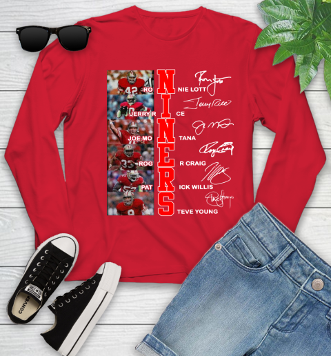 Niners Player Name And Signature San Francisco 49ers Shirts 122