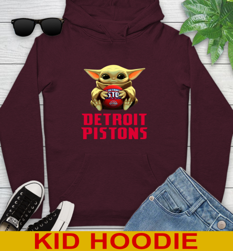 NBA Basketball Detroit Pistons Star Wars Baby Yoda Shirt 140