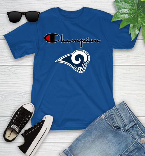 NFL Football Los Angeles Rams Champion Shirt Youth T-Shirt 6