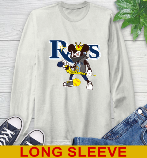 Tampa Bay Rays MLB Baseball Mickey Peace Sign Sports Long Sleeve T-Shirt 12