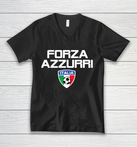 Italy Soccer Jersey 2020 2021 Euro Italia Football Team Forza Azzurri V-Neck T-Shirt