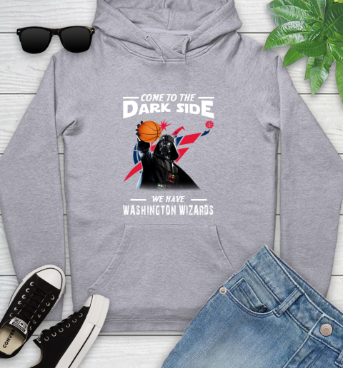 NBA Come To The Dark Side We Have Washington Wizards Star Wars Darth Vader Basketball Youth Hoodie 6