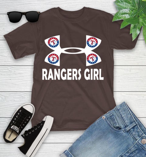 MLB Texas Rangers Under Armour Baseball Sports Youth T-Shirt 7