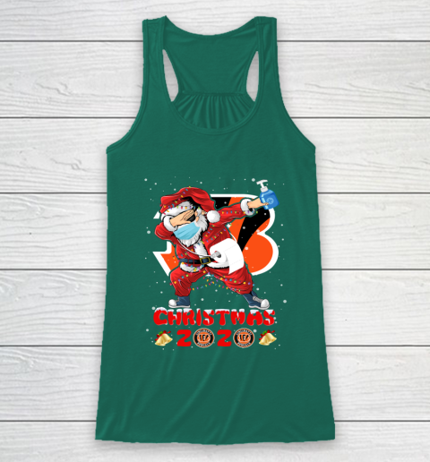 Cincinnati Bengals Funny Santa Claus Dabbing Christmas 2020 NFL Racerback Tank 5