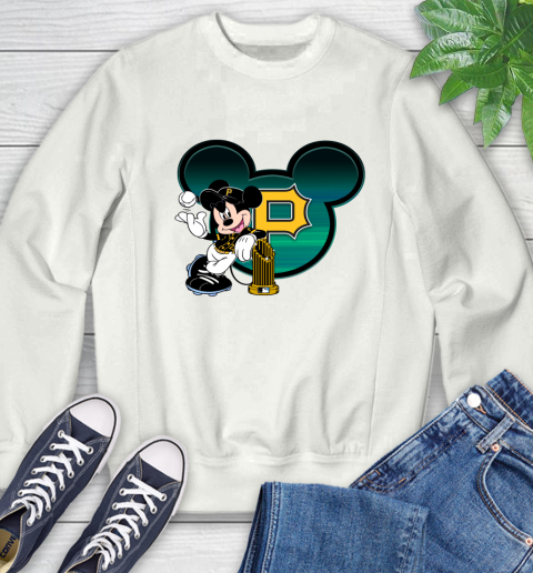 MLB Pittsburgh Pirates The Commissioner's Trophy Mickey Mouse Disney Sweatshirt