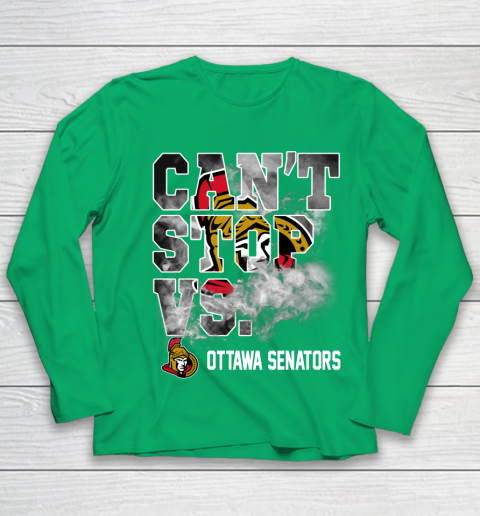 NHL Ottawa Senators Hockey Can't Stop Vs Youth Long Sleeve 4