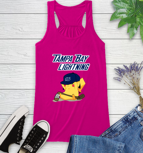 NHL Pikachu Hockey Sports Tampa Bay Lightning Racerback Tank 8