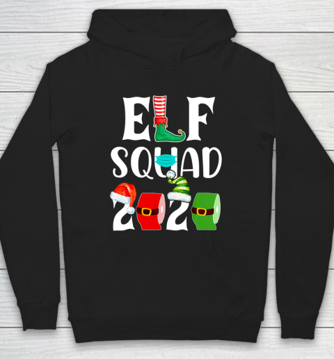 Elf Squad Quarantine Christmas 2020 Family Matching Xmas Hoodie