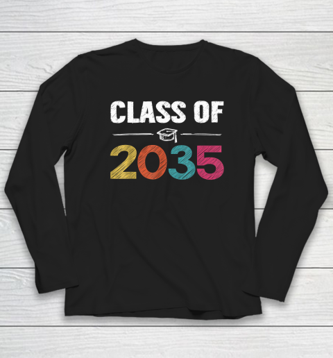 Class Of 2035 First Day Of School Grow With Me Graduation Long Sleeve T-Shirt