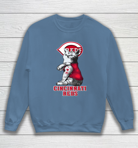 MLB Baseball My Cat Loves Cincinnati Reds Sweatshirt 6