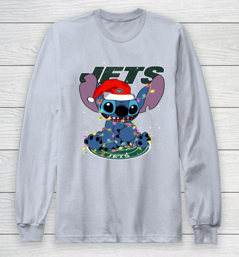 New York Jets NFL Football noel stitch Christmas Long Sleeve T-Shirt 4