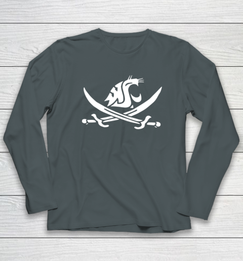WSU Pirate Shirt Mike Leach WSU Pirate Sword Long Sleeve T-Shirt 3