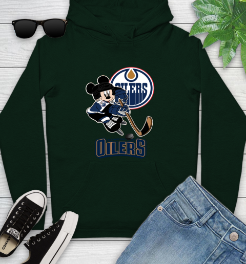 NHL Edmonton Oilers Mickey Mouse Disney Hockey T Shirt Youth Hoodie 26