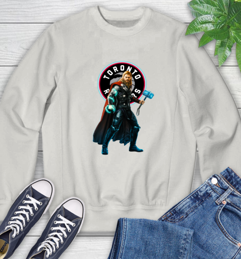 NBA Thor Avengers Endgame Basketball Toronto Raptors Sweatshirt 12
