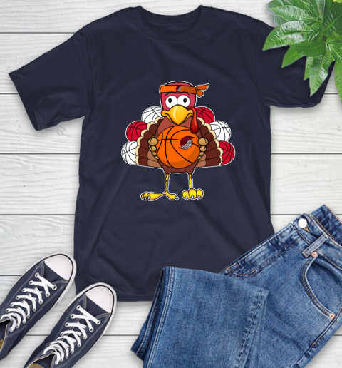 Portland Trail Blazers Turkey thanksgiving day T-Shirt 4