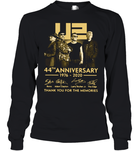 U2 44Th Anniversary Thank You For The Memories Signatures Youth Long Sleeve