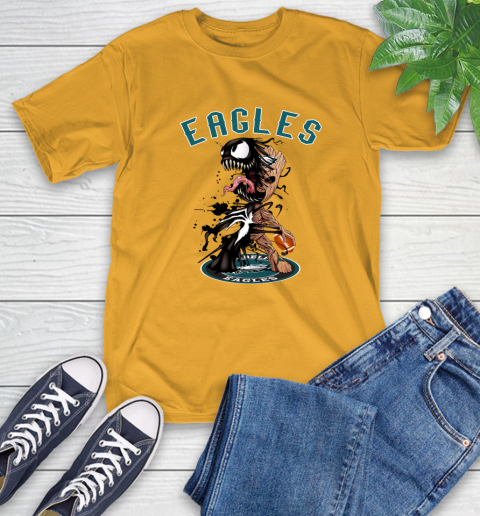 NFL Philadelphia Eagles Football Venom Groot Guardians Of The Galaxy T-Shirt 3
