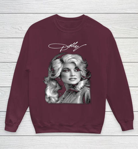Dolly Parton Classic Vintage Signature Youth Sweatshirt 4
