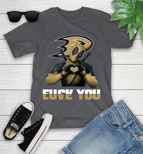 NHL Deadpool Love You Fuck You Hockey Sports Youth T-Shirt 6