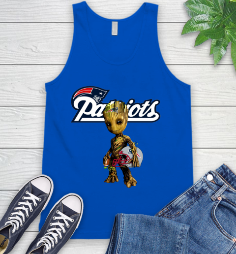 New England Patriots NFL Football Groot Marvel Guardians Of The Galaxy Tank Top 5