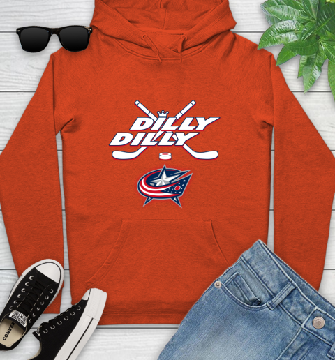 NHL Columbus Blue Jackets Dilly Dilly Hockey Sports Youth Hoodie 5