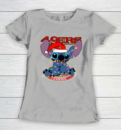 San Francisco 49ers NFL Football noel stitch Christmas Women's T-Shirt 8