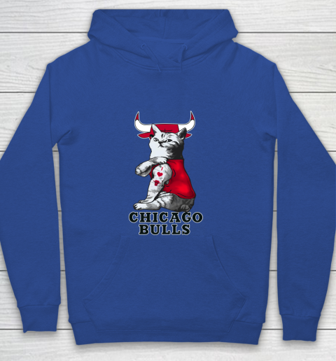 NBA Basketball My Cat Loves Chicago Bulls Youth Hoodie 6