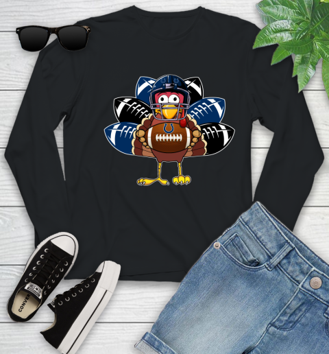 Indianapolis Colts Turkey Thanksgiving Day Youth Long Sleeve 2
