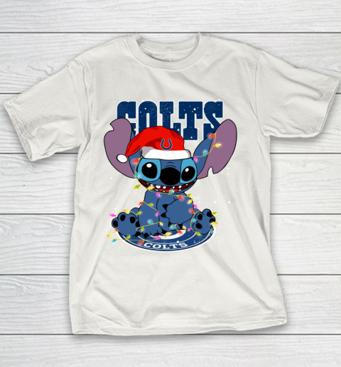 Indianapolis Colts NFL Football noel stitch Christmas Youth T-Shirt