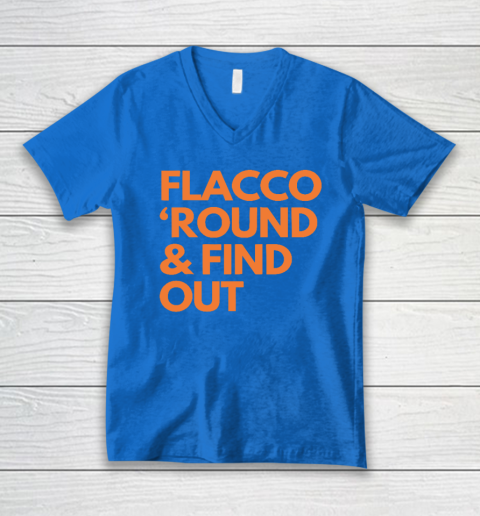 Flacco 'Round And Find Out V-Neck T-Shirt 4