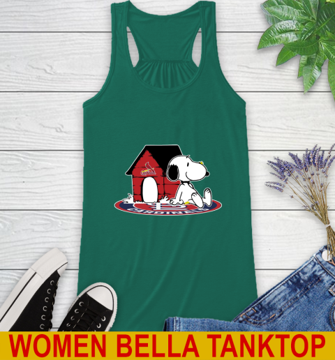MLB Baseball St.Louis Cardinals Snoopy The Peanuts Movie Shirt Racerback Tank 7