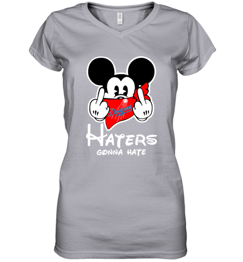 MLB Los Angeles Dodgers Haters Gonna Hate Mickey Mouse Disney Baseball Shirt