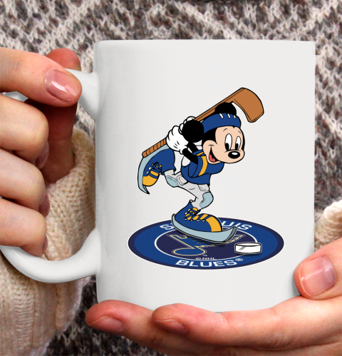 NHL Hockey St.Louis Blues Cheerful Mickey Disney Shirt Ceramic Mug 15oz 2