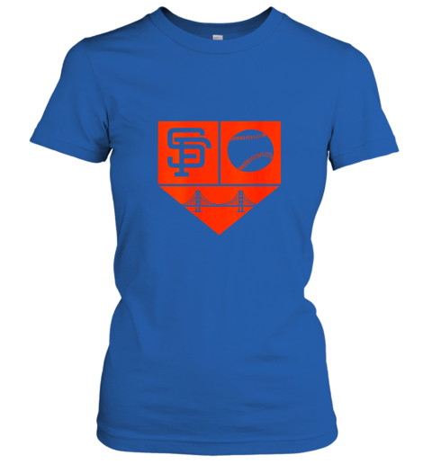 krx9 womens san francisco baseball home plate vintage sf the city gift ladies t shirt 20 front royal