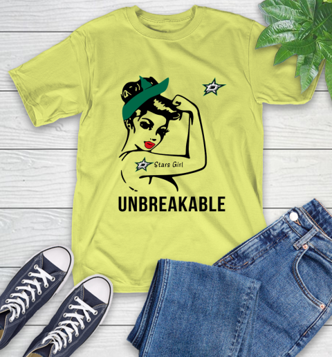 NHL Dallas Stars Girl Unbreakable Hockey Sports T-Shirt 8