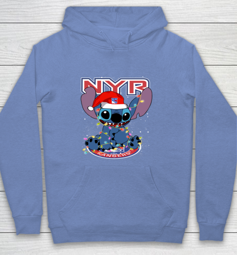 New York Rangers NHL Hockey noel stitch Christmas Youth Hoodie 7