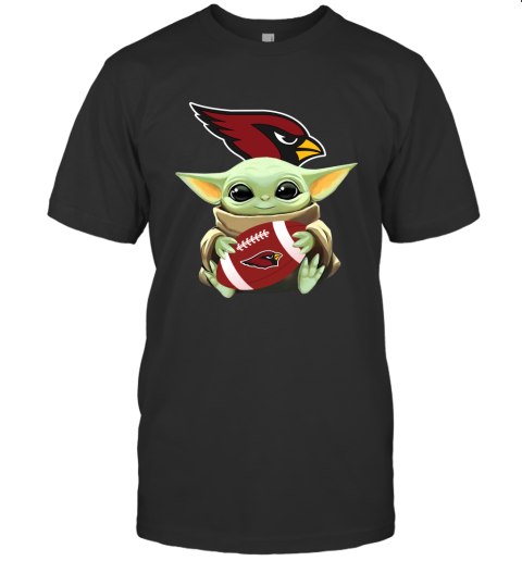 Star Wars Baby Yoda Hugs Arizona Cardinals The Best The Mandalorian Football Fans Hug Me You Must