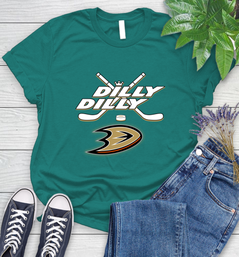 NHL Anaheim Ducks Dilly Dilly Hockey Sports Women's T-Shirt 12