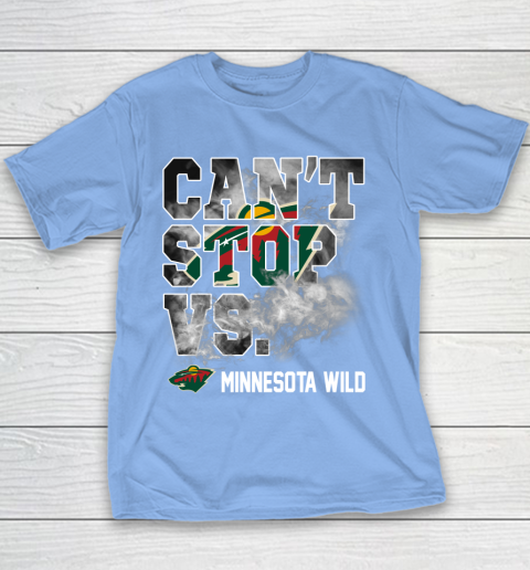 NHL Minnesota Wild Hockey Can't Stop Vs Youth T-Shirt 8