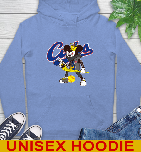 Chicago Cubs MLB Baseball Mickey Peace Sign Sports Hoodie 11