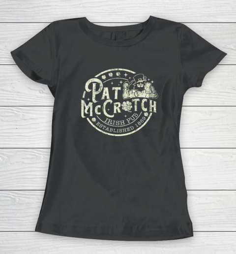 Pat McCrotch Irish Pub Leprechaun Funny St Patrick's Day Women's T-Shirt