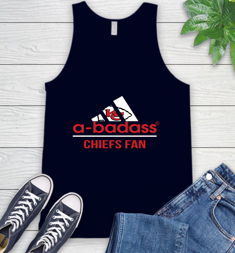 NFL A Badass Kansas City Chiefs Fan Adidas Football Sports Tank Top 2