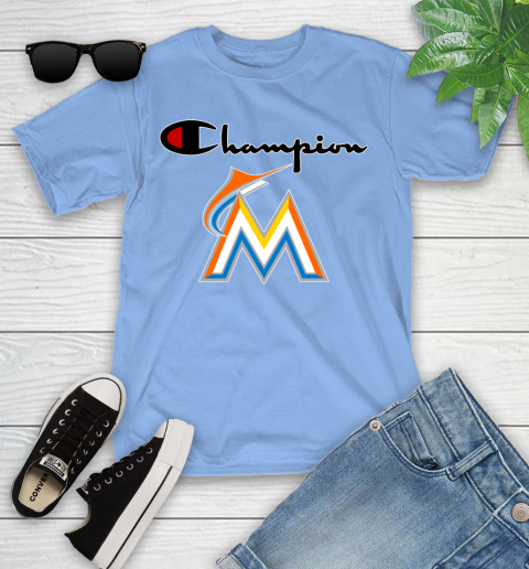 MLB Baseball Miami Marlins Champion Shirt Youth T-Shirt 10