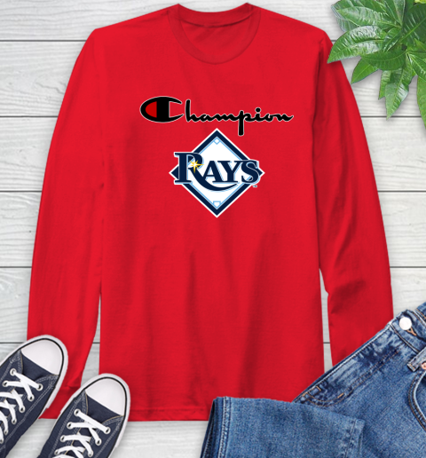 MLB Baseball Tampa Bay Rays Champion Shirt Long Sleeve T-Shirt 9