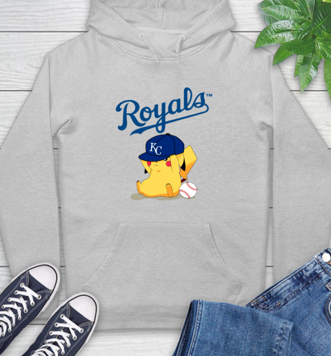 MLB Pikachu Baseball Sports Kansas City Royals Hoodie 6