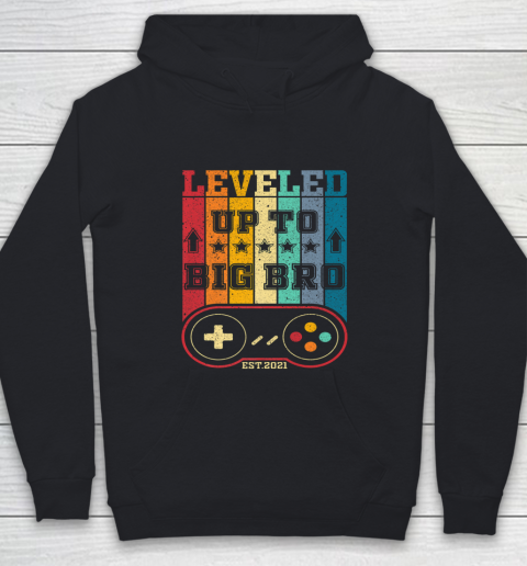 I Leveled Up To Big Brother Est 2021 Youth Hoodie
