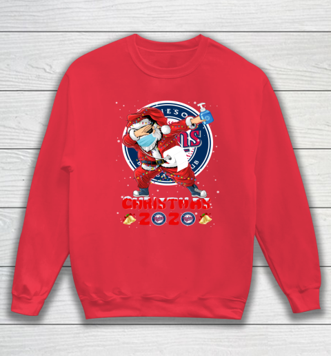 Minnesota Twins Funny Santa Claus Dabbing Christmas 2020 MLB Sweatshirt 7