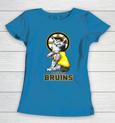 NHL My Cat Loves Boston Bruins Hockey Women's T-Shirt 6